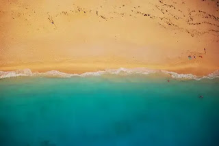 空撮された海岸
