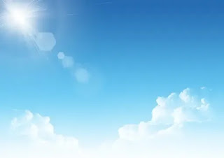 青空に太陽